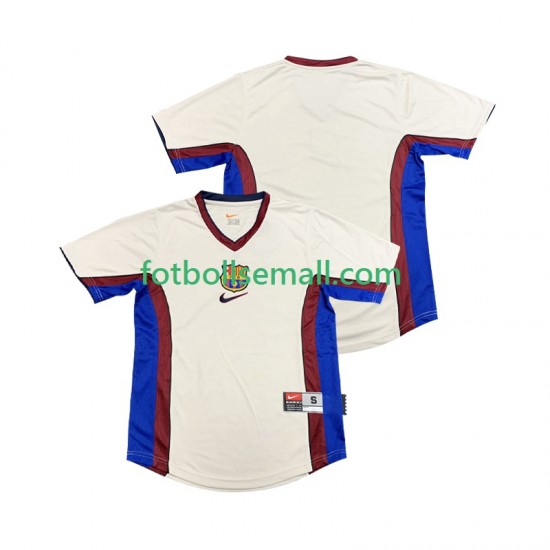 Matchtröjor FC Barcelona Retro 1998 1999 Kortärmad till Herr (2:a ställ)