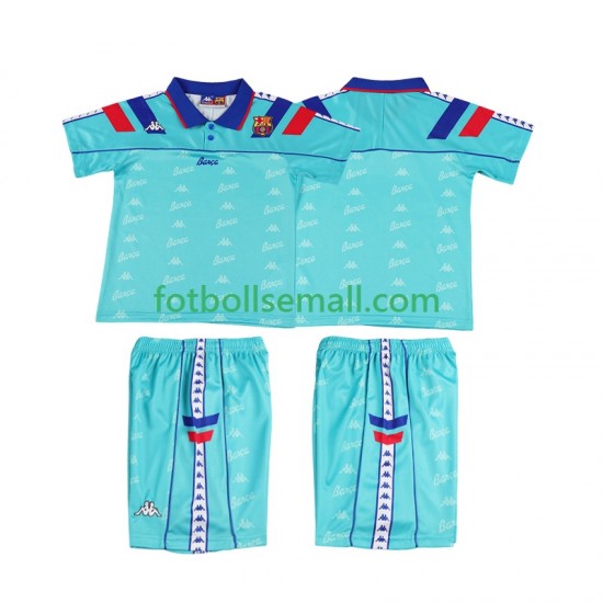 Matchtröjor FC Barcelona Retro 1992 1995 Kortärmad till Barn (2:a ställ)