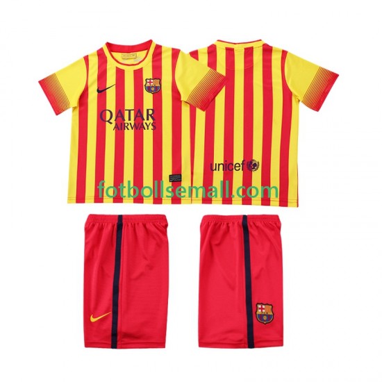 Matchtröjor FC Barcelona Retro 2013 2014 Kortärmad till Barn (2:a ställ)