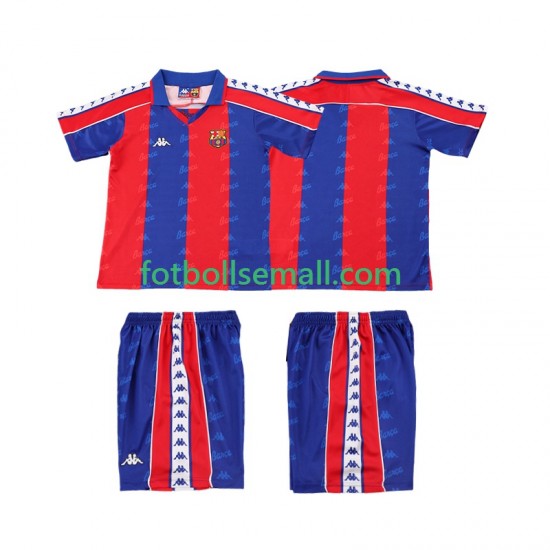 Matchtröjor FC Barcelona Retro 1992 1995 Kortärmad till Barn (1:a ställ)
