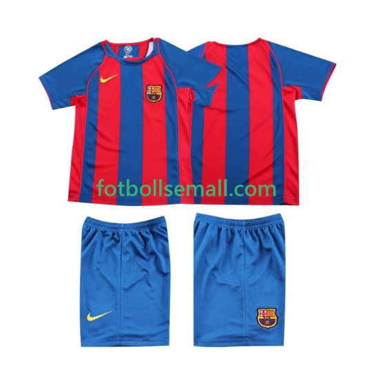 Matchtröjor FC Barcelona Retro 2004 2005 Kortärmad till Barn (1:a ställ)