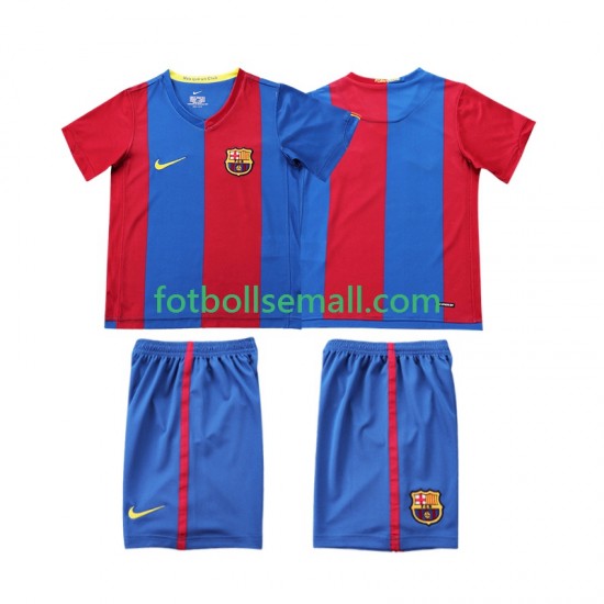 Matchtröjor FC Barcelona Retro 2006 2007 Kortärmad till Barn (1:a ställ)