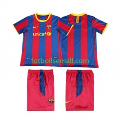 Matchtröjor FC Barcelona Retro 2010 2011 Kortärmad till Barn (1:a ställ)