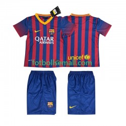 Matchtröjor FC Barcelona Retro 2013 2014 Kortärmad till Barn (1:a ställ)