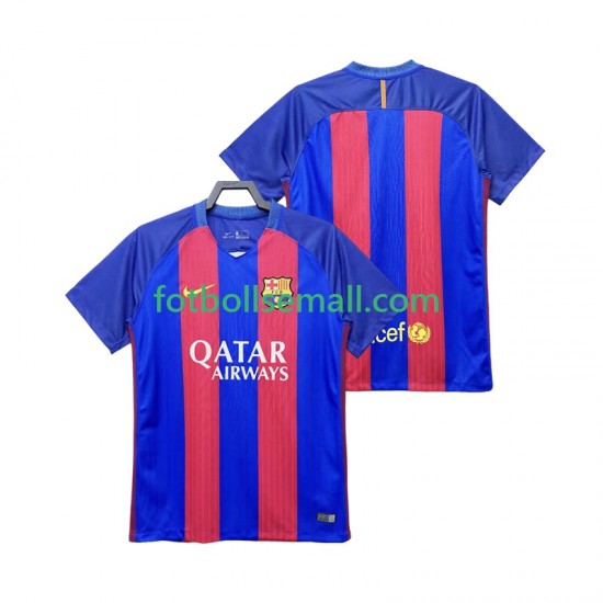 Matchtröjor FC Barcelona Retro 2016 2017 Kortärmad till Herr (1:a ställ)