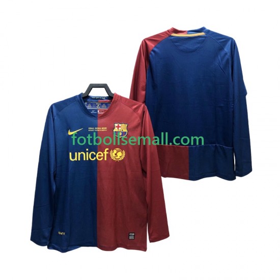 Matchtröjor FC Barcelona Retro Champions League 2008 2009 Långärmad till Herr (1:a ställ)