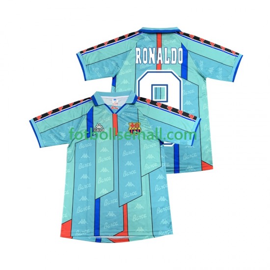 Matchtröjor FC Barcelona Ronaldo 9 Retro 1996 1997 Kortärmad till Herr (2:a ställ)