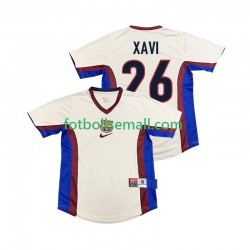 Matchtröjor FC Barcelona XAVI 26 Retro 1998 1999 Kortärmad till Herr (2:a ställ)