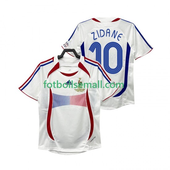 Matchtröjor Frankrike ZIDANE 10 Retro 2006 Kortärmad till Herr (2:a ställ)