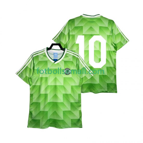 Matchtröjor Tyskland 10 Retro 1990 Kortärmad till Herr (2:a ställ)
