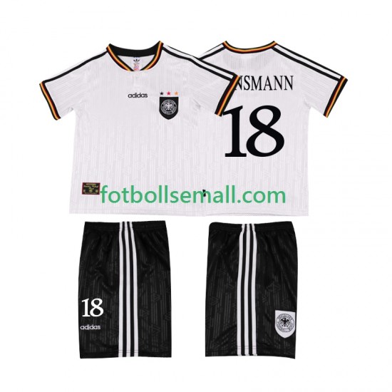 Matchtröjor Tyskland KLINSMANN 18 Retro 1996 Kortärmad till Barn (1:a ställ)