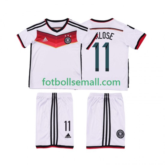 Matchtröjor Tyskland KLOSE 11 Retro 2014 Kortärmad till Barn (1:a ställ)