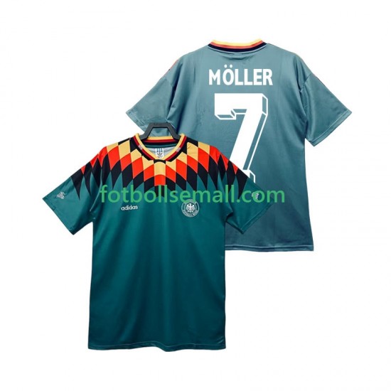 Matchtröjor Tyskland MOLLER 7 Retro 1994 Kortärmad till Herr (2:a ställ)