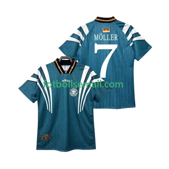 Matchtröjor Tyskland MOLLER 7 Retro 1996 Kortärmad till Herr (2:a ställ)