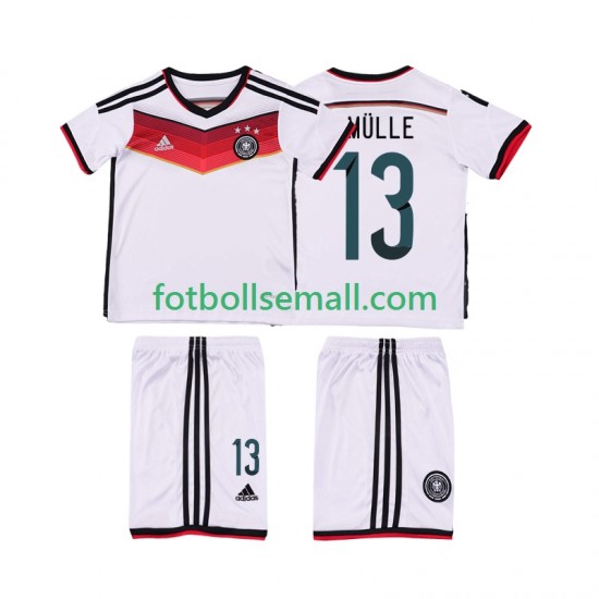 Matchtröjor Tyskland MULLER 13 Retro 2014 Kortärmad till Barn (1:a ställ)