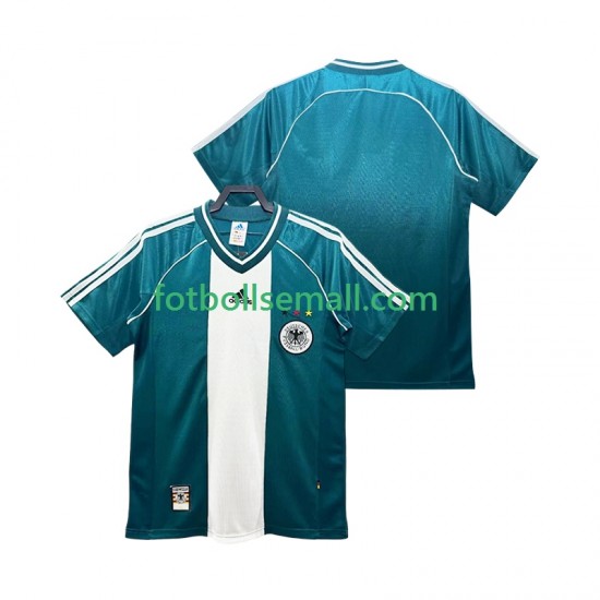 Matchtröjor Tyskland Retro 1998 Kortärmad till Herr (2:a ställ)