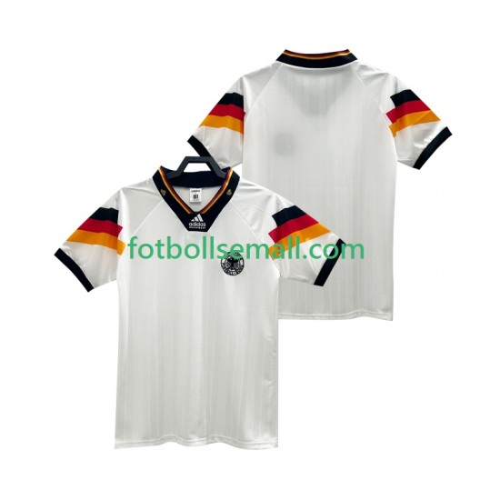 Matchtröjor Tyskland Retro 1992 Kortärmad till Herr (1:a ställ)