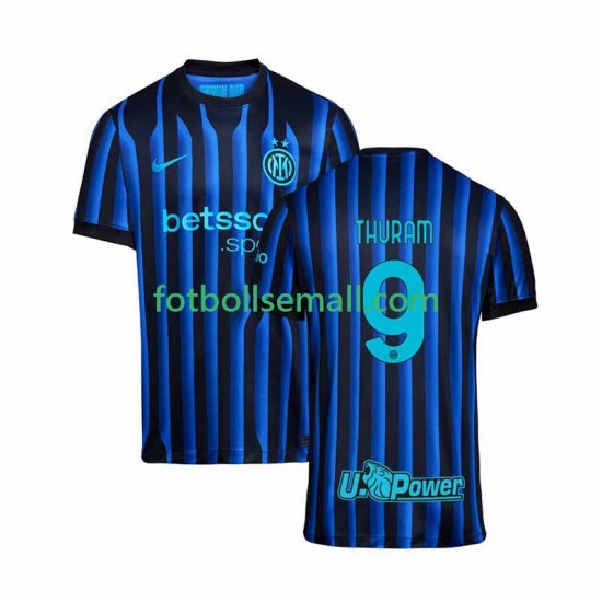 Matchtröjor Inter Milan Marcus Thuram 9 2025-2026 Kortärmad till Herr (1:a ställ)