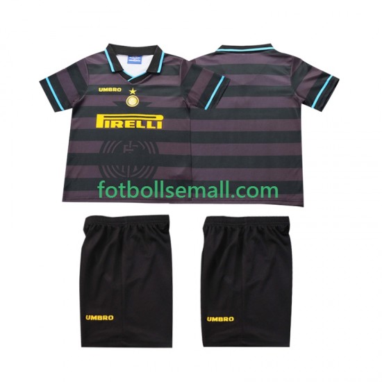 Matchtröjor Inter Milan Retro 1997 1998 Kortärmad till Barn (3:e ställ)
