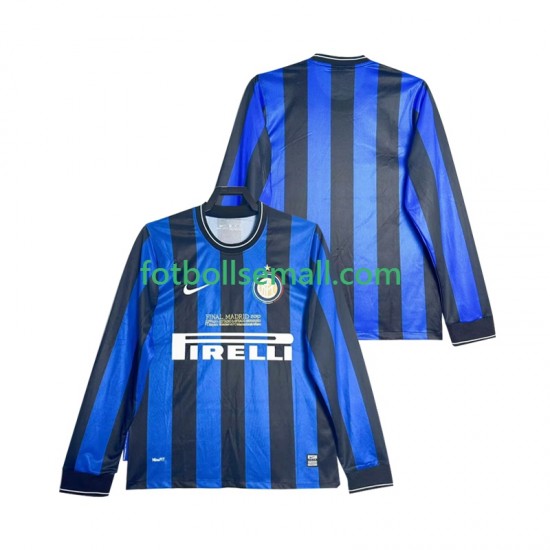 Matchtröjor Inter Milan Retro 2009 2010 Långärmad till Herr (1:a ställ)
