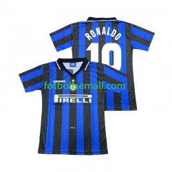 Matchtröjor Inter Milan Ronaldo 10 Retro 1997 1998 Kortärmad till Herr (1:a ställ)