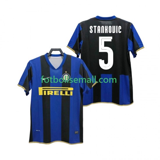 Matchtröjor Inter Milan STANKOVIC 5 Retro Champions League 2008 2009 Kortärmad till Herr (1:a ställ)