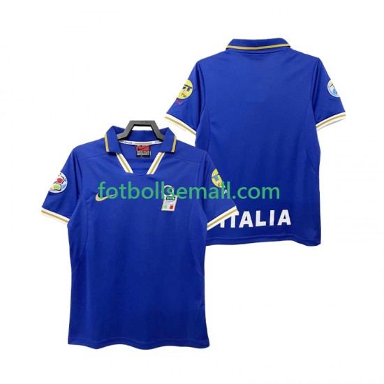 Matchtröjor Italien Retro 1996 Kortärmad till Herr (1:a ställ)