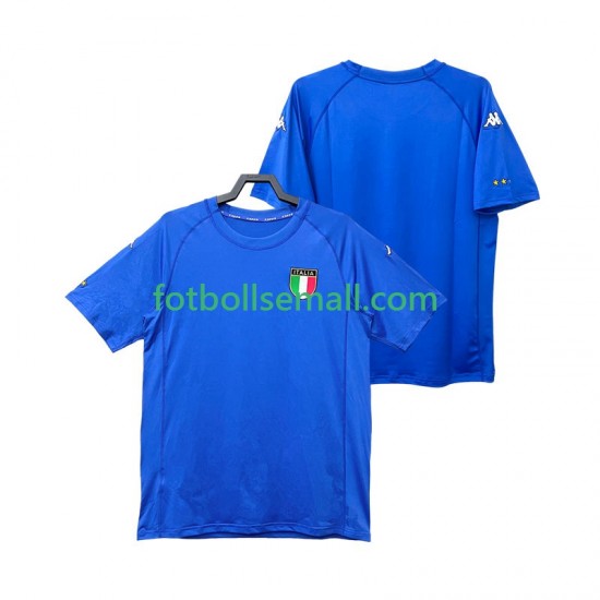 Matchtröjor Italien Retro 2000 Kortärmad till Herr (1:a ställ)