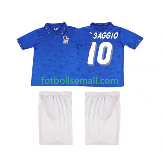 Matchtröjor Italien Roberto Baggio 10 Retro 1994 Kortärmad till Barn (1:a ställ)