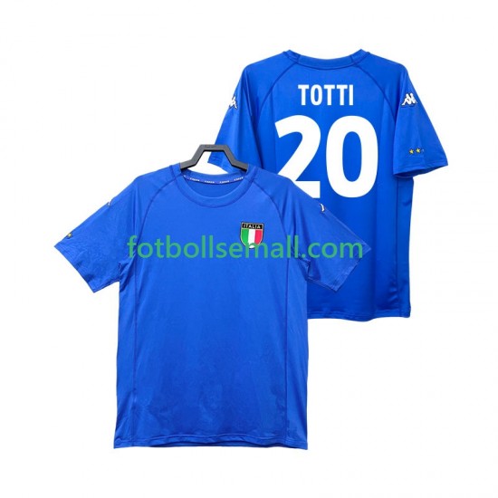 Matchtröjor Italien Totti 20 Retro 2000 Kortärmad till Herr (1:a ställ)