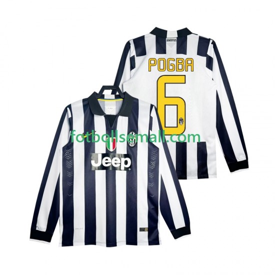 Matchtröjor Juventus Pogba 6 Retro 2014 2015 Långärmad till Herr (1:a ställ)