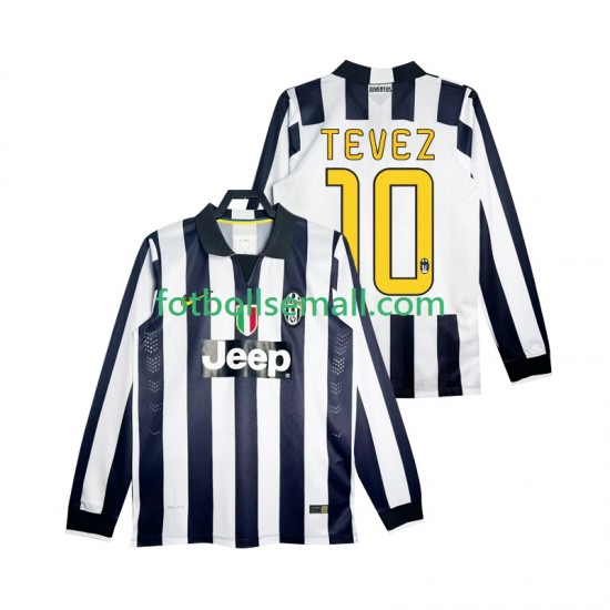 Matchtröjor Juventus TEVEZ 10 Retro 2014 2015 Långärmad till Herr (1:a ställ)