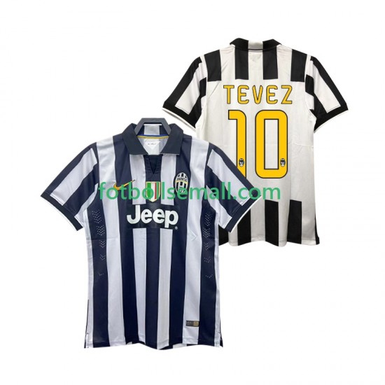 Matchtröjor Juventus TEVEZ 10 Retro 2014 2015 Kortärmad till Herr (1:a ställ)
