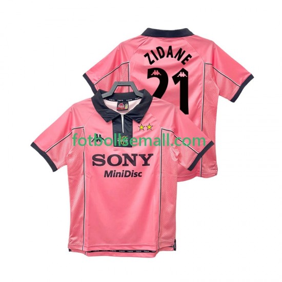 Matchtröjor Juventus ZIDANE 21 Retro 1997 1998 Kortärmad till Herr (2:a ställ)