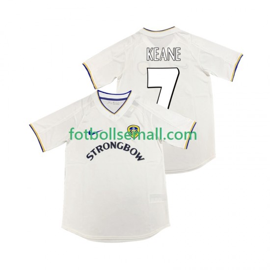 Matchtröjor Leeds United KEANE 7 Retro 2000 2001 Kortärmad till Herr (1:a ställ)