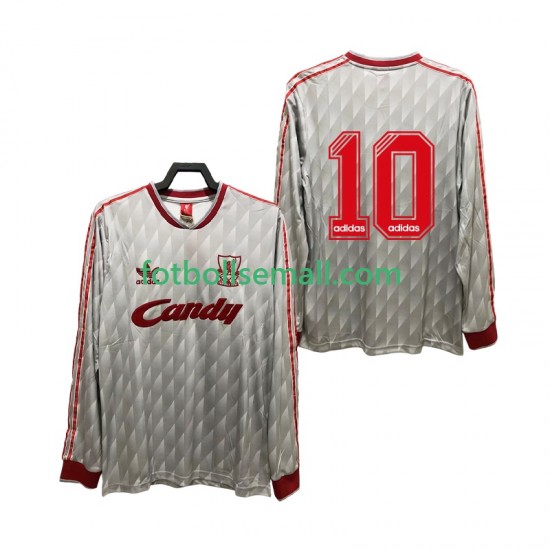 Matchtröjor Liverpool 10 Retro 1989 1991 Långärmad till Herr (2:a ställ)