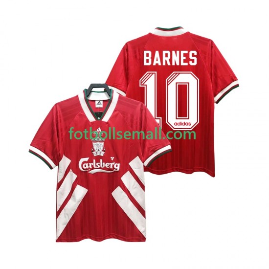 Matchtröjor Liverpool BARNES 10 Retro 1993 1995 Kortärmad till Herr (1:a ställ)