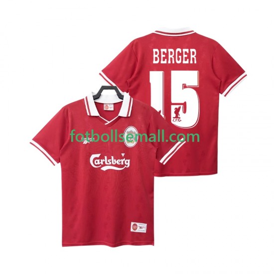 Matchtröjor Liverpool BERGER 15 Retro 1996 1998 Kortärmad till Herr (1:a ställ)