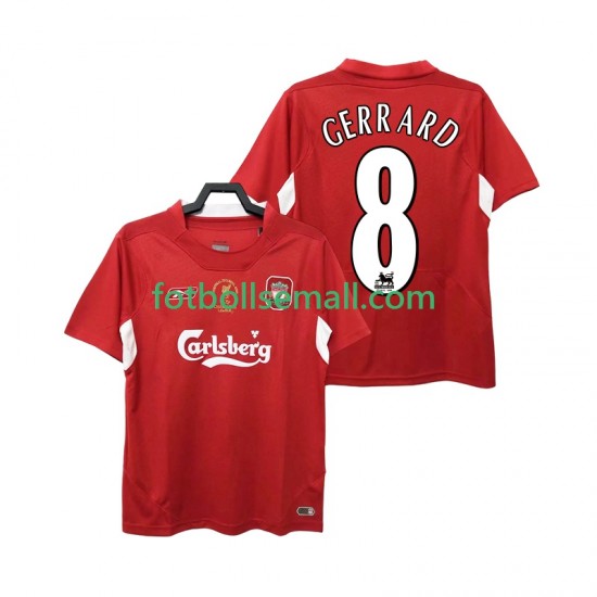 Matchtröjor Liverpool GERRARD 8 Retro 2004 2005 Kortärmad till Herr (1:a ställ)