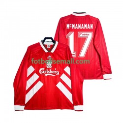 Matchtröjor Liverpool MCMANAMAN 17 Retro 1993 1995 Långärmad till Herr (1:a ställ)