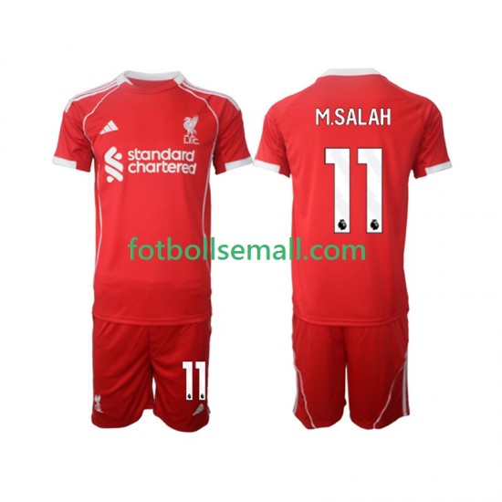 Matchtröjor Liverpool Mohamed Salah 11 2025-2026 Kortärmad till Barn (1:a ställ)