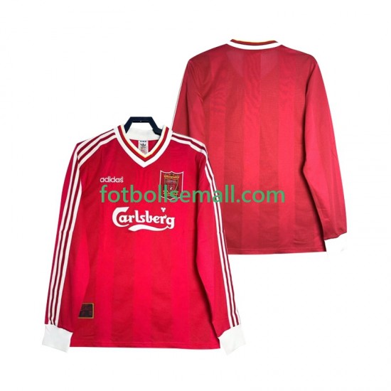 Matchtröjor Liverpool Retro 1995 1996 Långärmad till Herr (1:a ställ)