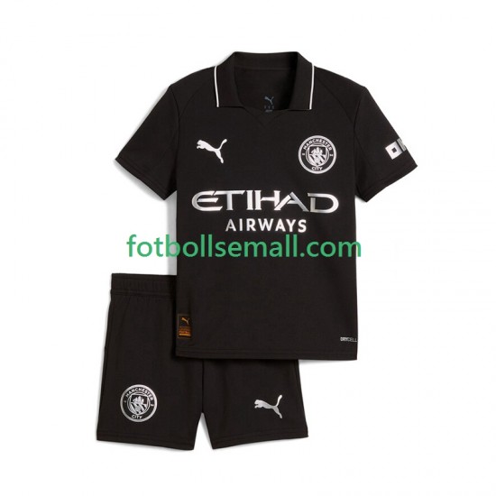 Matchtröjor Manchester City 2025-2026 Kortärmad till Barn (2:a ställ)