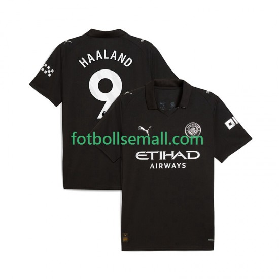 Matchtröjor Manchester City Erling Haaland 9 2025-2026 Kortärmad till Herr (2:a ställ)