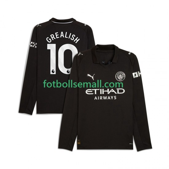 Matchtröjor Manchester City Jack Grealish 10 2025-2026 Långärmad till Herr (2:a ställ)