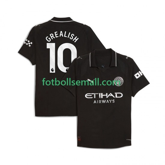 Matchtröjor Manchester City Jack Grealish 10 2025-2026 Kortärmad till Herr (2:a ställ)