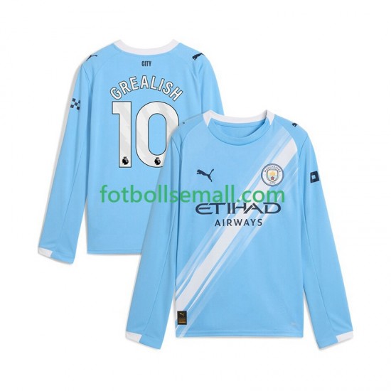 Matchtröjor Manchester City Jack Grealish 10 2025-2026 Långärmad till Herr (1:a ställ)
