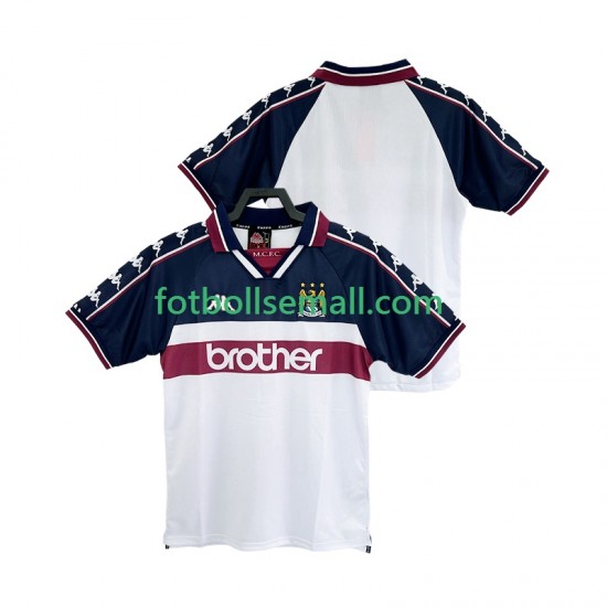 Matchtröjor Manchester City Retro 1997 1998 Kortärmad till Herr (2:a ställ)