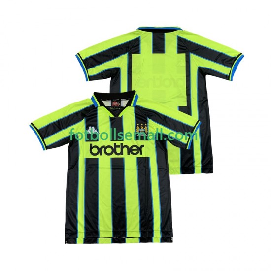 Matchtröjor Manchester City Retro 1998 1999 Kortärmad till Herr (2:a ställ)