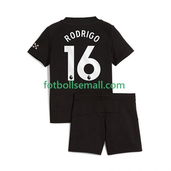 Matchtröjor Manchester City Rodrigo Hernandez 16 2025-2026 Kortärmad till Barn (2:a ställ)